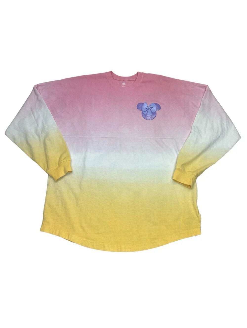 Disney Spirit Jersey Women Bonjour Minnie Mouse Ombre Disneyland Size M